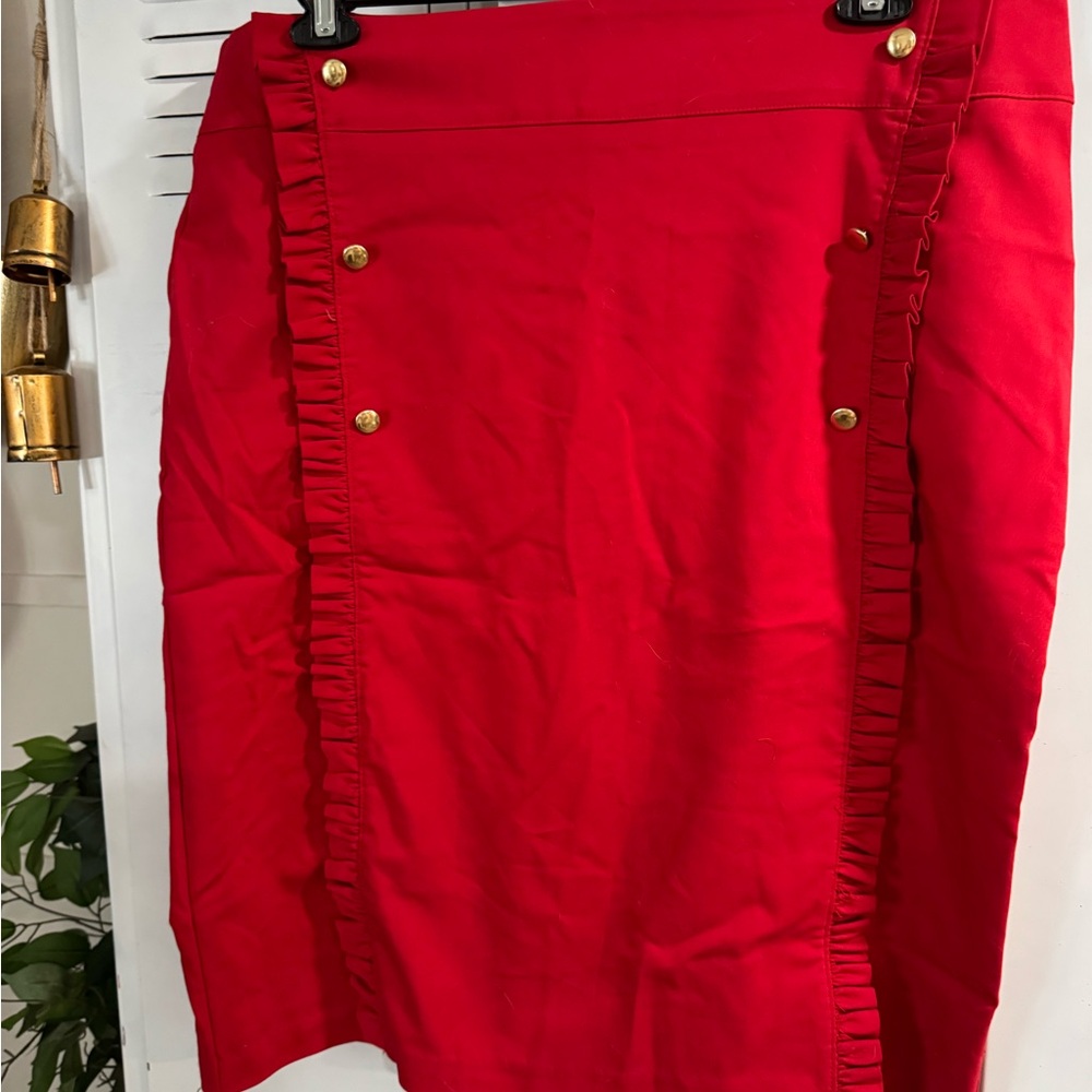 Elegant Red Women's Skirt